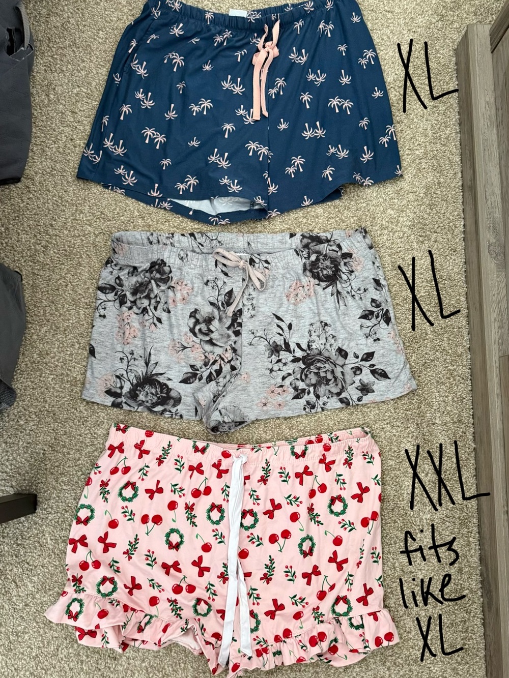 BUNDLE varied brands sleep short sets